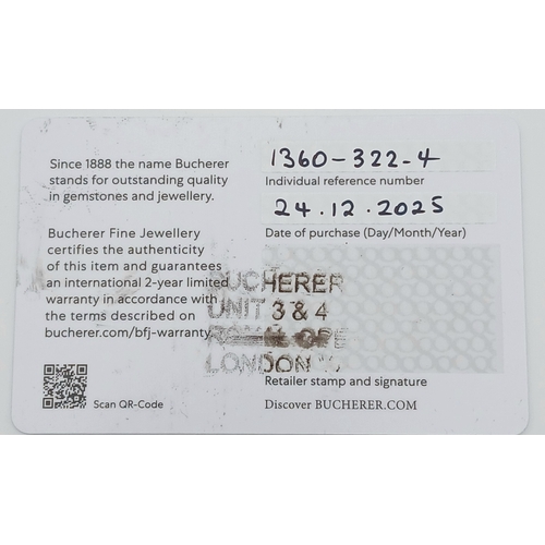 206 - A Bucherer 18K rose gold link chain necklace. Total weight 45.56G. 46cm length. Comes with card of a... 