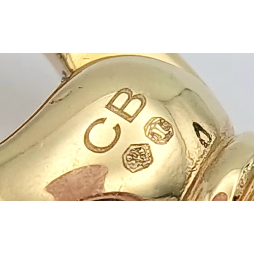 220 - A Bucherer 18K yellow gold link chain necklace. Total weight 41.31G. 40cm length. Comes with card of... 