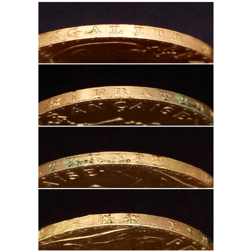 137 - A 1910 French 20 Francs Gold Coin. Known as the Rooster or Marianne coin. 900 purity (21.6K). 6.45g.