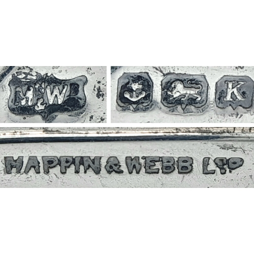 402 - A Pair of Mappin and Webb Vintage Sterling Silver Toast Racks. Both hallmarked. One is slightly brok... 