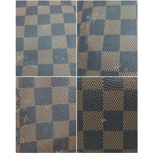 121 - A Louis Vuitton Neverfull Damier Ebene Bag. Coated canvas exterior with leather trim, gold-toned har... 