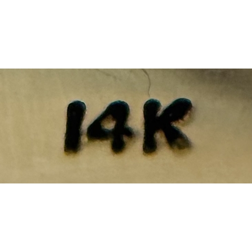 23 - A Stunning Large Opal and Diamond Dress Ring set in 18K Gold. A golden oval cut opal c. 20ct with fa... 