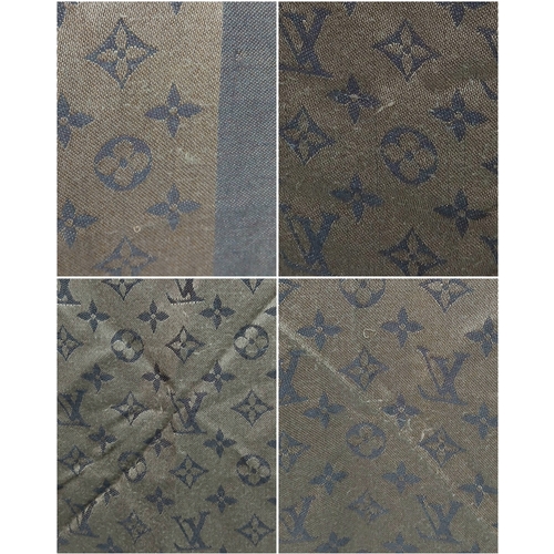 170 - A Louis Vuitton Monogram Shine Shawl in Two-Tone Brown. Approx 138cm x 138cm. Ref: 27366