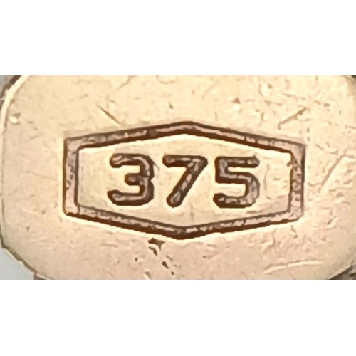 35 - Classic LADIES 9 CARAT GOLD CURB CHAIN ‘ID’ BRACELET. Blank Tablet.  3.6 Grams. Approx 20 cm . Full ... 