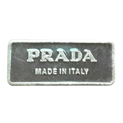 366 - A Prada Hobo Shoulder Bag. Crafted in brown grained leather with silver-tone hardware and an adjusta... 