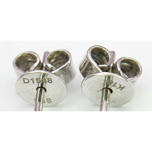 48 - A Pair Of 18K White Gold, Diamond Set, Ornate Drop Earrings. 4G. Sc 6056