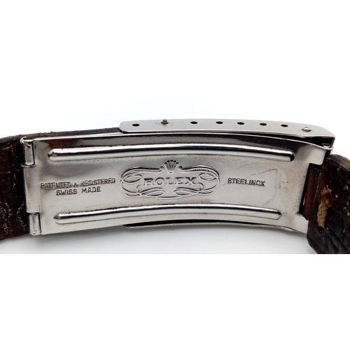 51 - A Vintage Stylish Rolex Datejust Gents Watch with White 