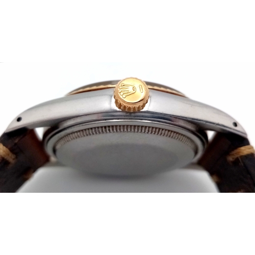 51 - A Vintage Stylish Rolex Datejust Gents Watch with White 