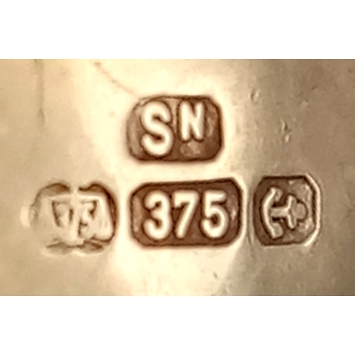 14 - Fully hallmarked vintage 9 CARAT GOLD ‘HEART SHAPED’  LOCKET pendant . Beautiful decoration to front... 