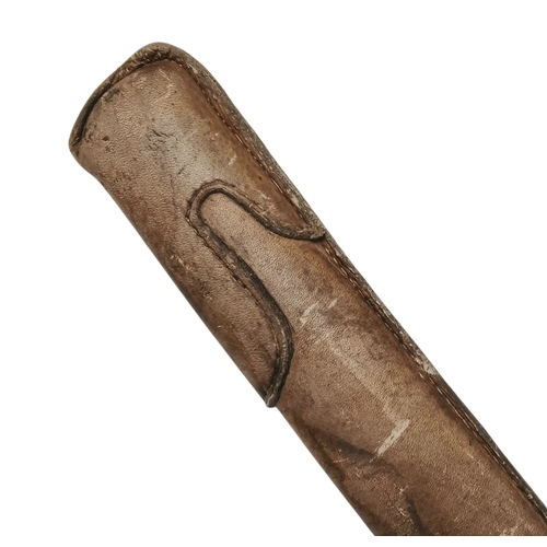 15 - WW2 Japanese Officers Katana Sword. Complete with knot and leather scabbard cover. Brought back from... 