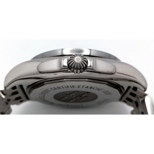 31 - A Breitling Galactic Unitime Automatic Gents Watch. Model WB3510. Stainless steel bracelet and case ... 