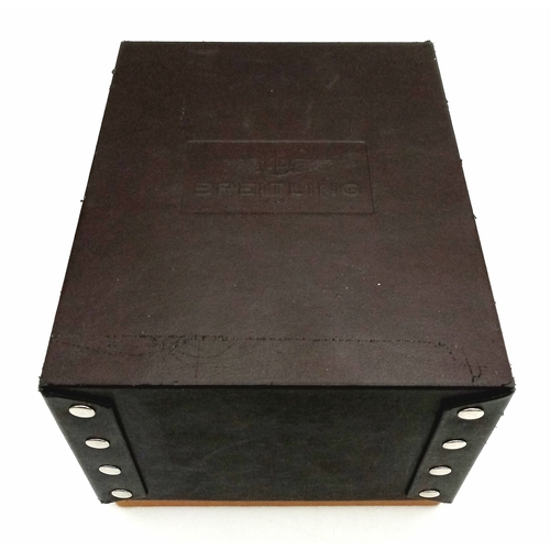 31 - A Breitling Galactic Unitime Automatic Gents Watch. Model WB3510. Stainless steel bracelet and case ... 