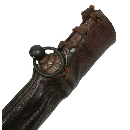 100 - A One Million Yen Japanese Sword with Silver Mon. A WWII Japanese army officer's sword with the kabu... 