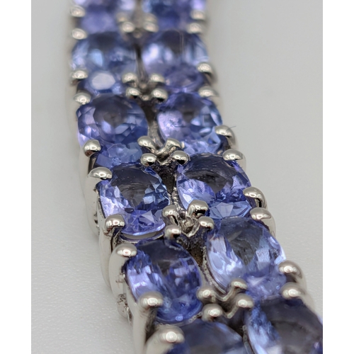 508 - A Stunning Limited Edition (1 of 33 Pieces produced worldwide), Sterling Silver Turquoise and Tanzan... 