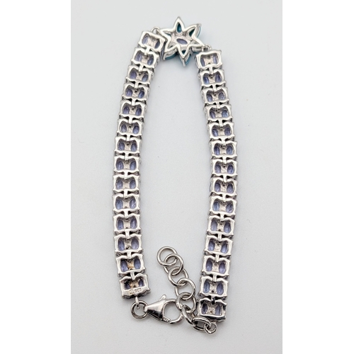 508 - A Stunning Limited Edition (1 of 33 Pieces produced worldwide), Sterling Silver Turquoise and Tanzan... 