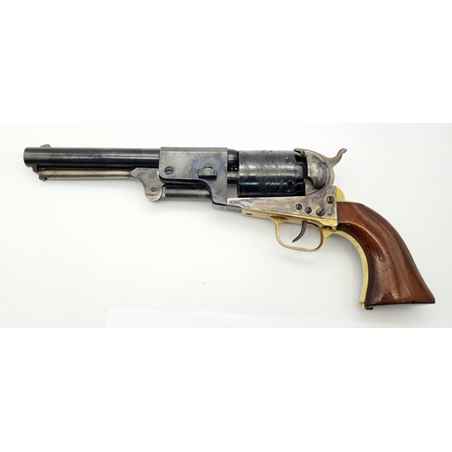200 - A Deactivated Italian Uberti Replica 1848 Dragoon Black Powder Revolver. Calibre - .44. Barrel lengt... 