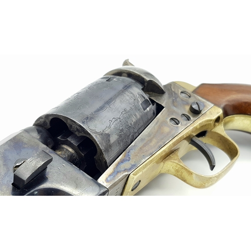 200 - A Deactivated Italian Uberti Replica 1848 Dragoon Black Powder Revolver. Calibre - .44. Barrel lengt... 