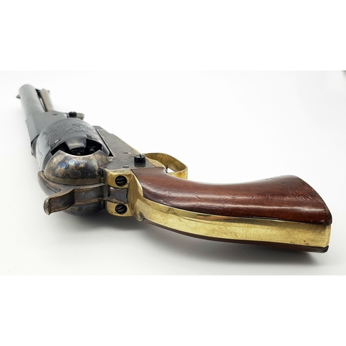 200 - A Deactivated Italian Uberti Replica 1848 Dragoon Black Powder Revolver. Calibre - .44. Barrel lengt... 