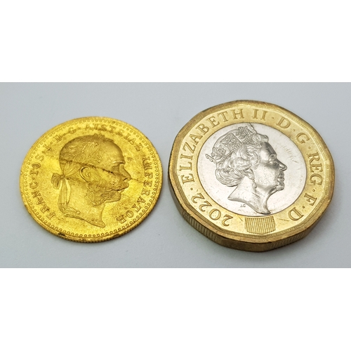 59 - A 1915 Austrian Restrike 1 Ducat Gold Coin. 3.49g of .986 Fine Gold (23.75K).