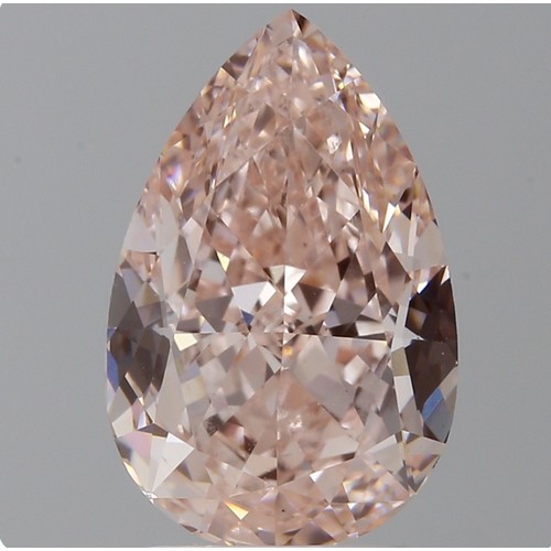 185 - A 3.02CT Pear Shape Lab-Grown Diamond. Color FANCY INTENSE PINK, clarity VS1. IGI certified. Cert no... 