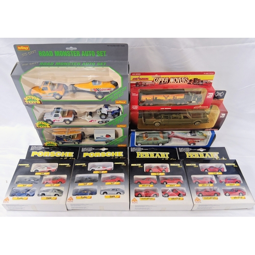 346 - A box of boxed die cast vehicles. Various makes.