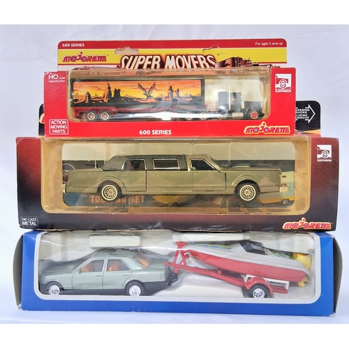 346 - A box of boxed die cast vehicles. Various makes.