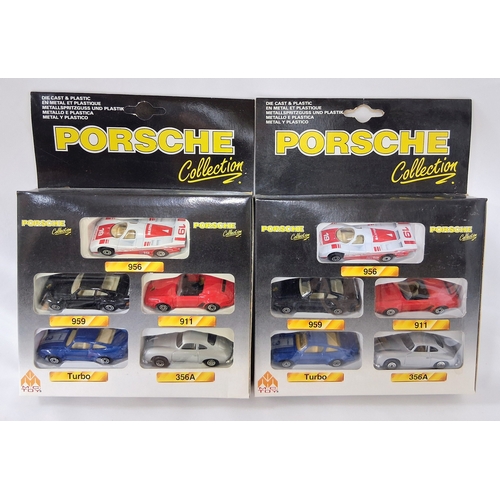 346 - A box of boxed die cast vehicles. Various makes.