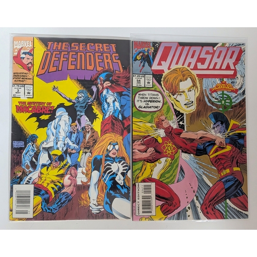 181 - Ten Marvel Mixed Comics - Most Being in Very Fine to Very Fine Plus Grade. All individually wrapped ... 