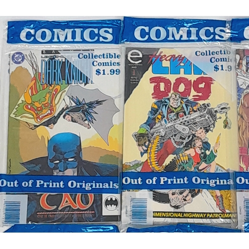 94 - Nine Sealed Collectible Comic Packs. 18 miscellaneous comics.