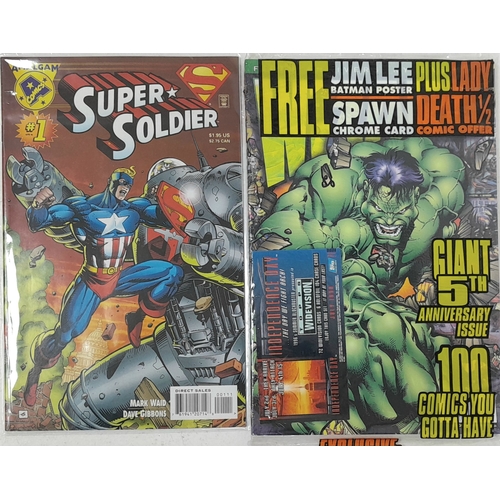 241 - Ten Mixed Comics - Most Being in Very Fine to Very Fine Plus Grade. All individually wrapped in plas... 