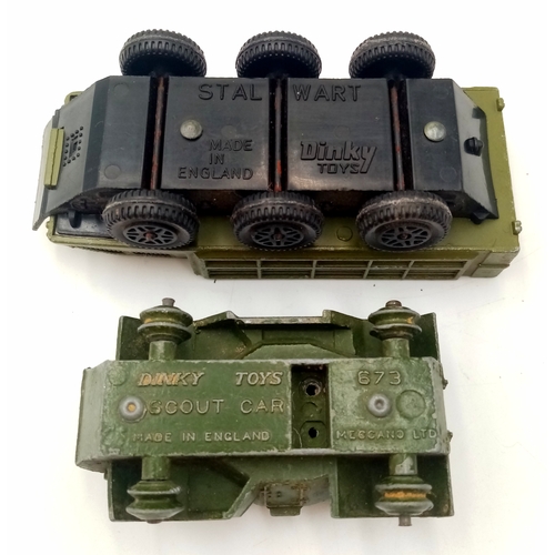 348 - Six Dinky toys military vehicles. Please see photos.