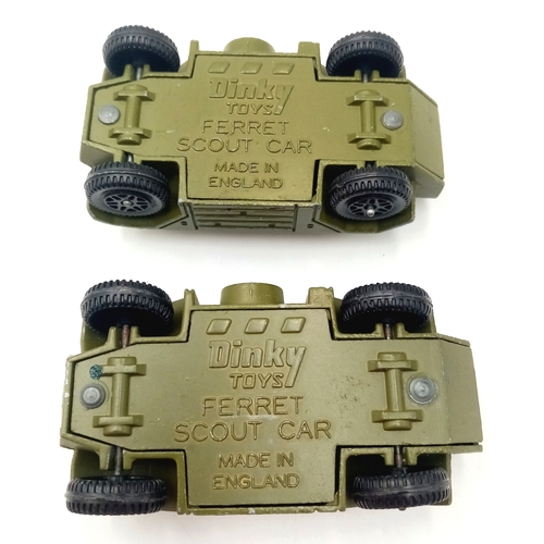 348 - Six Dinky toys military vehicles. Please see photos.