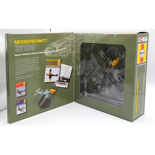 306 - A boxed Corgi, Haynes miniature history, Messerschmitt BF 109. 1/72 scale. Good condition. Please se... 