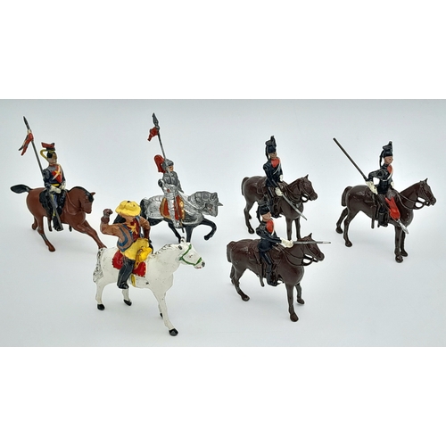 314 - A bag of vintage, Britains, hollow cast lead figures. Please see photos for conditions.