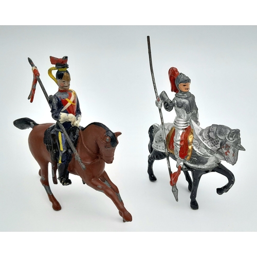 314 - A bag of vintage, Britains, hollow cast lead figures. Please see photos for conditions.