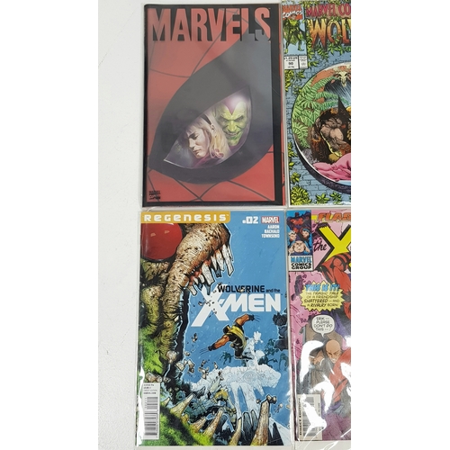 350 - Ten Marvel Mixed Comics - Most Being in Very Fine to Very Fine Plus Grade. All individually wrapped ... 