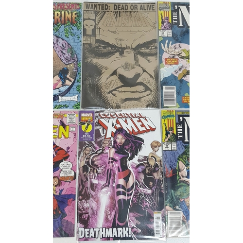 350 - Ten Marvel Mixed Comics - Most Being in Very Fine to Very Fine Plus Grade. All individually wrapped ... 