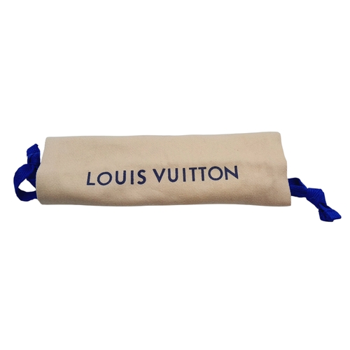 64 - A Louis Vuitton Petite Malle Style Mini Chain Bag. Crafted in green textured leather panels with bla... 