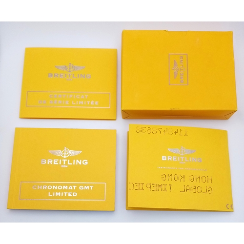 75 - A Breitling Chronomat Limited Edition Automatic Gents Watch. Model AB0412. Stainless steel bracelet ... 