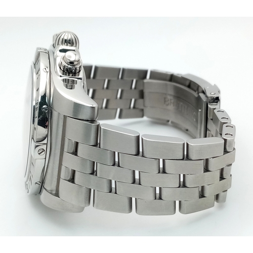 75 - A Breitling Chronomat Limited Edition Automatic Gents Watch. Model AB0412. Stainless steel bracelet ... 