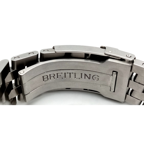 75 - A Breitling Chronomat Limited Edition Automatic Gents Watch. Model AB0412. Stainless steel bracelet ... 
