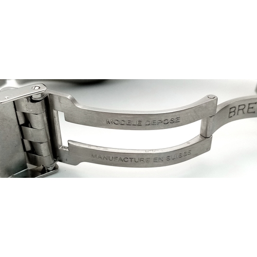 75 - A Breitling Chronomat Limited Edition Automatic Gents Watch. Model AB0412. Stainless steel bracelet ... 