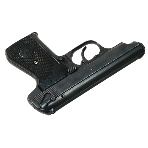 76 - A Deactivated WW2 Era German Sauer Semi Automatic Pistol - German Third Reich Eagle Mark. 7.65mm cal... 