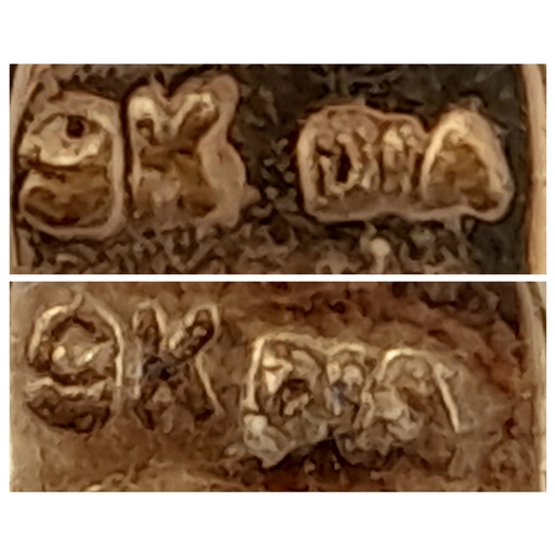 98 - Fully hallmarked 9 CARAT GOLD DIAMOND CLUSTER EARRINGS. Complete with Gold Backs. Suitable for Pierc... 