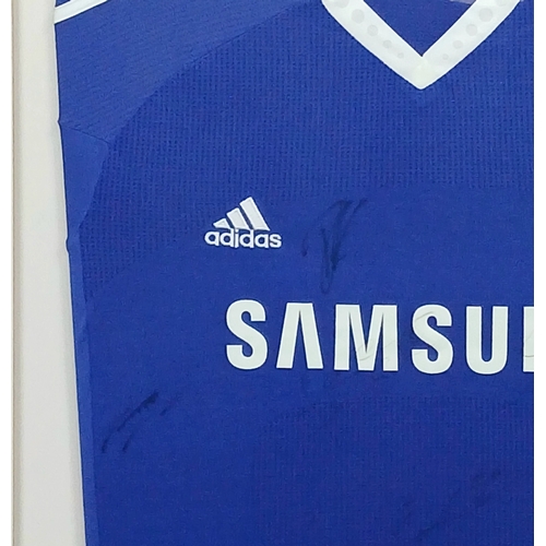 101 - A Chelsea Legend, John Terry's 500th game SIGNED Match Squad Shirt! In Frame - 74 x 114cm. On the 30... 
