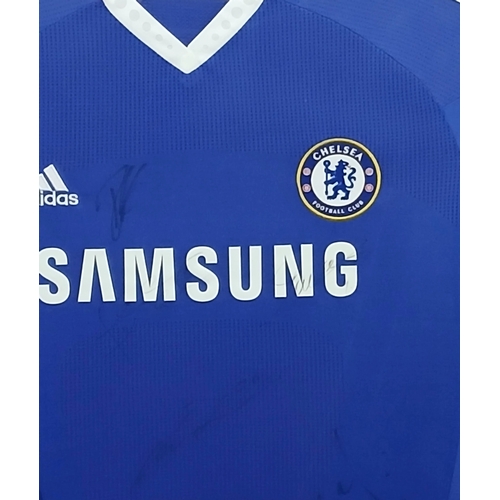 101 - A Chelsea Legend, John Terry's 500th game SIGNED Match Squad Shirt! In Frame - 74 x 114cm. On the 30... 