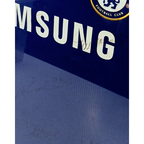101 - A Chelsea Legend, John Terry's 500th game SIGNED Match Squad Shirt! In Frame - 74 x 114cm. On the 30... 