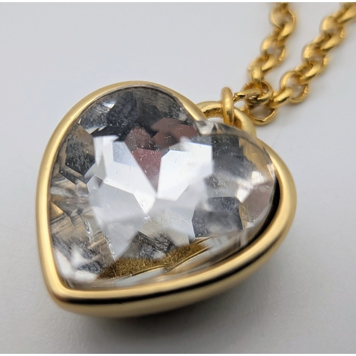 111 - A Dolce & Gabbana Logo and Hearts Necklace and Earrings Set. From the Italian Tailoring Collection. ... 