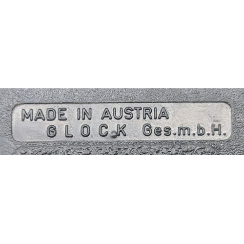 115 - A Deactivated Austrian Glock 9mm Pistol. Model 17. 4.5 inch barrel length. Retractable magazine. Com... 
