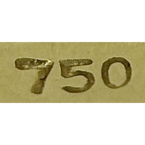 219 - An 18K Yellow Gold and Diamond Half Eternity Ring. Size N. Channel set round brilliant cut diamonds.... 